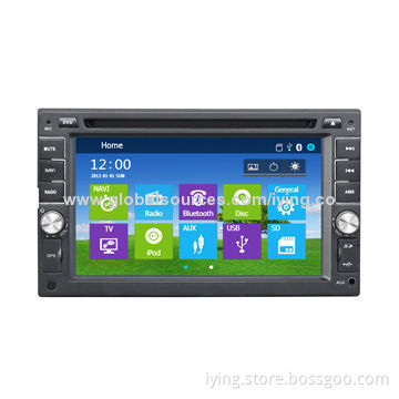 2 DIN Universal Car DVD Player with GPS Navigation, BT, iPod, RDS